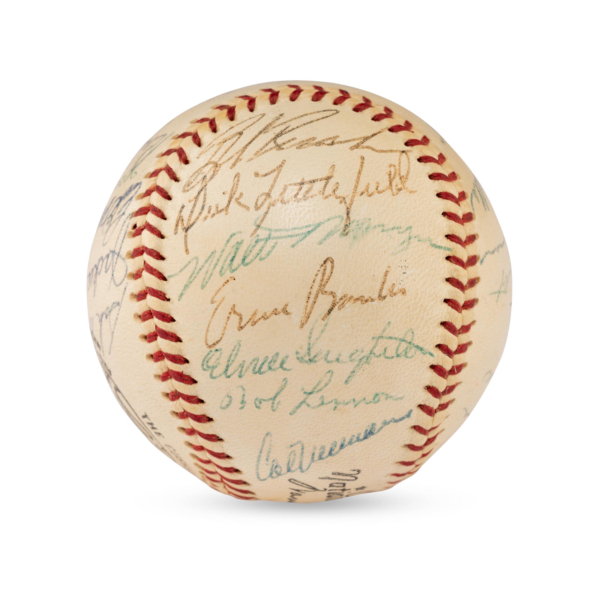 A 1957 Chicago Cubs Team Signed Autograph Baseball (JSA Letter of Authenticity),