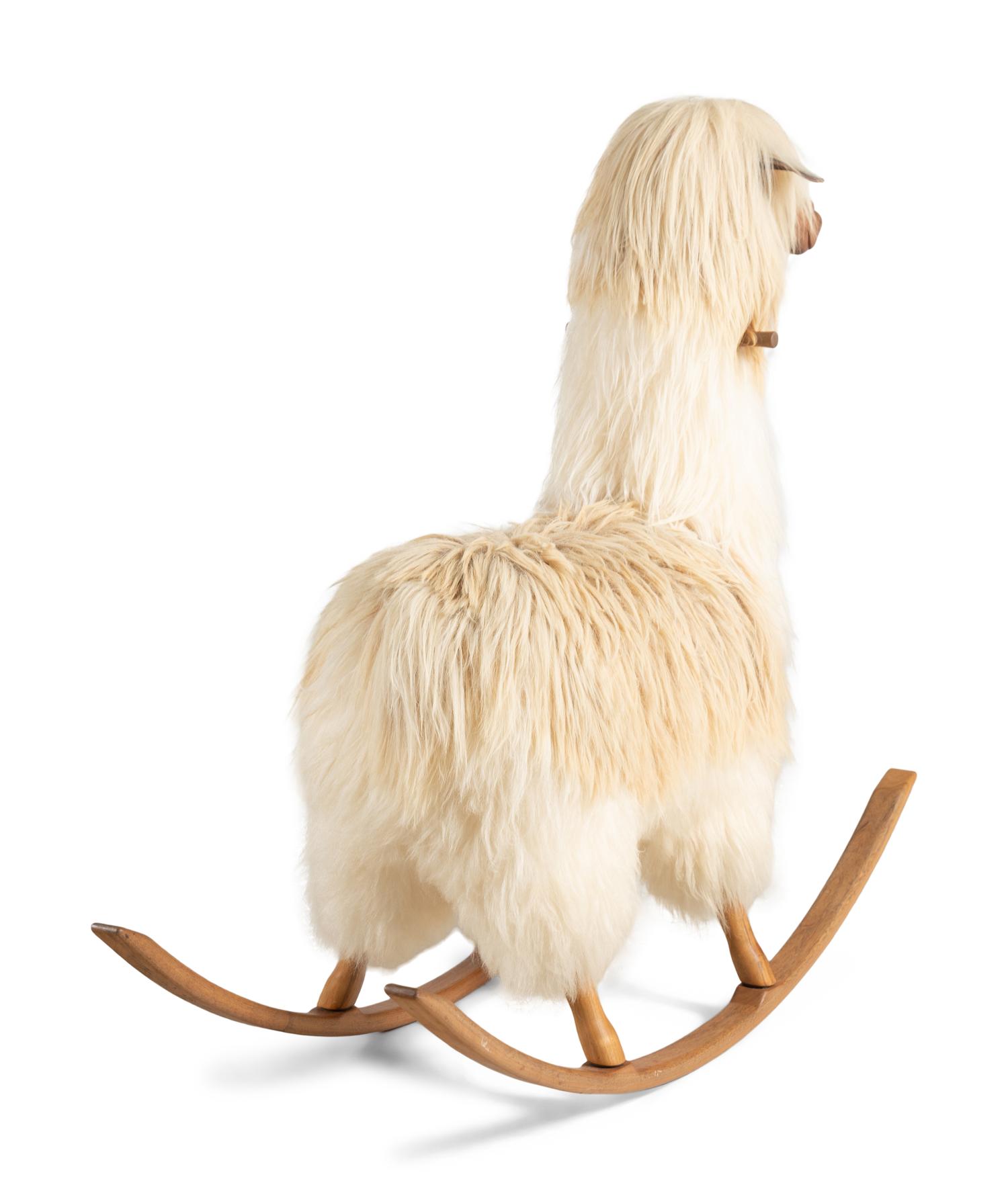 An Alpaca Rocking Horse