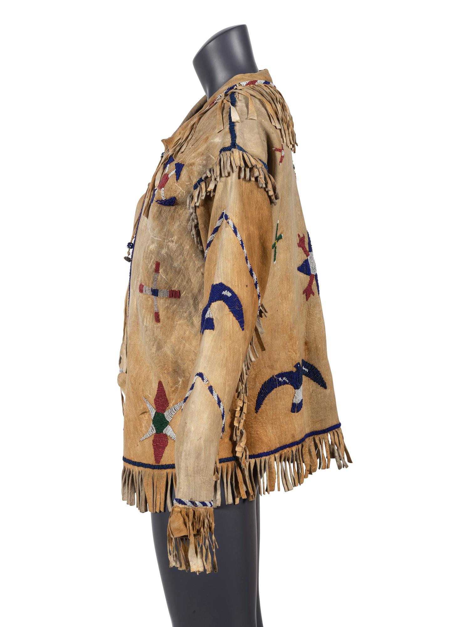 Apache Beaded Hide Jacket, Pictorial