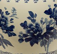 Three Chinese Blue and White Porcelain Fishbowl Jardinieres