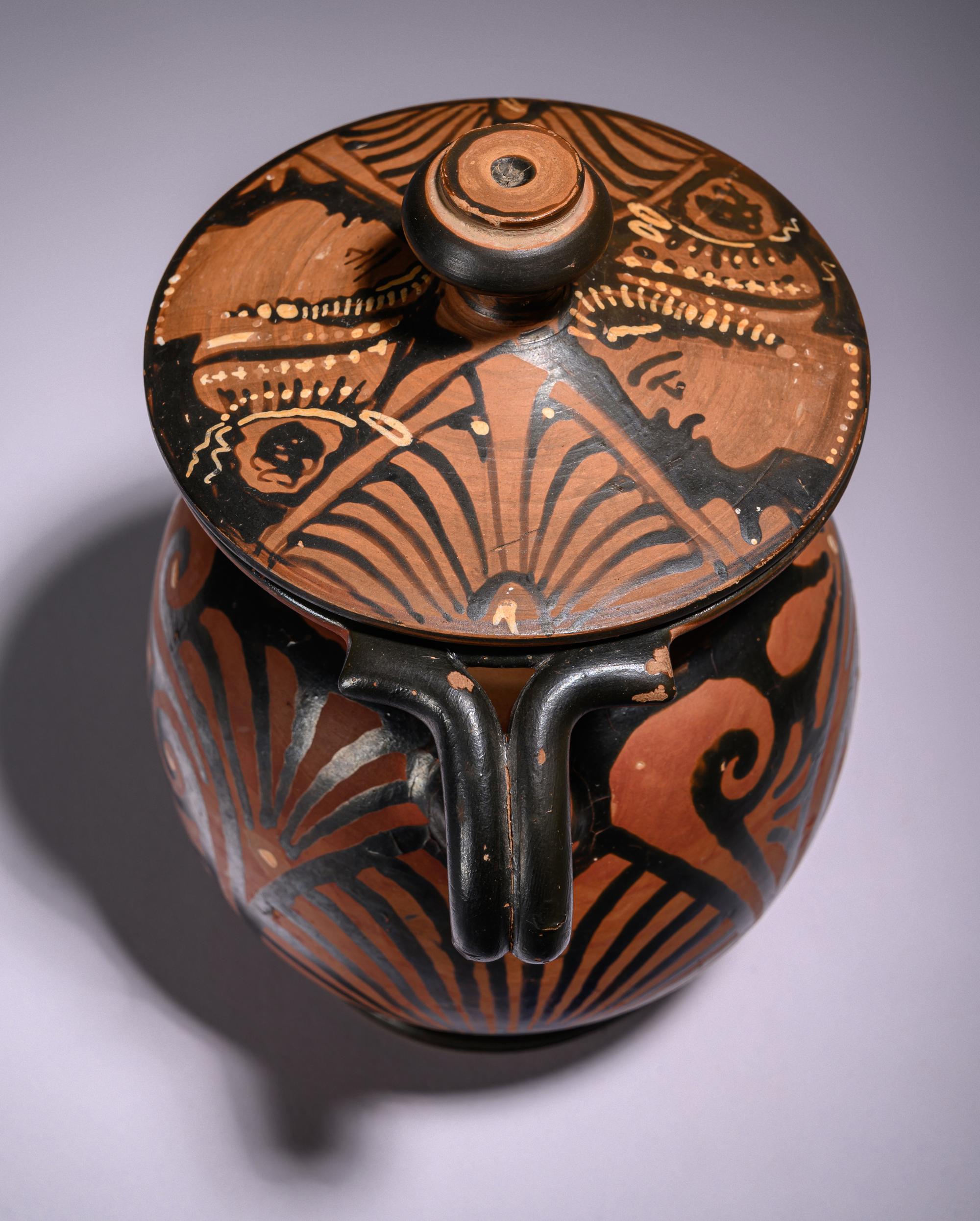 An Apulian Red-Figured Lidded Oinochoe