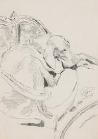 Portrait of E.E. Yore [Portrait of Eeyore from Winnie the Pooh]