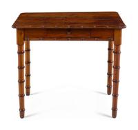 An English Simulated Bamboo Dressing Table