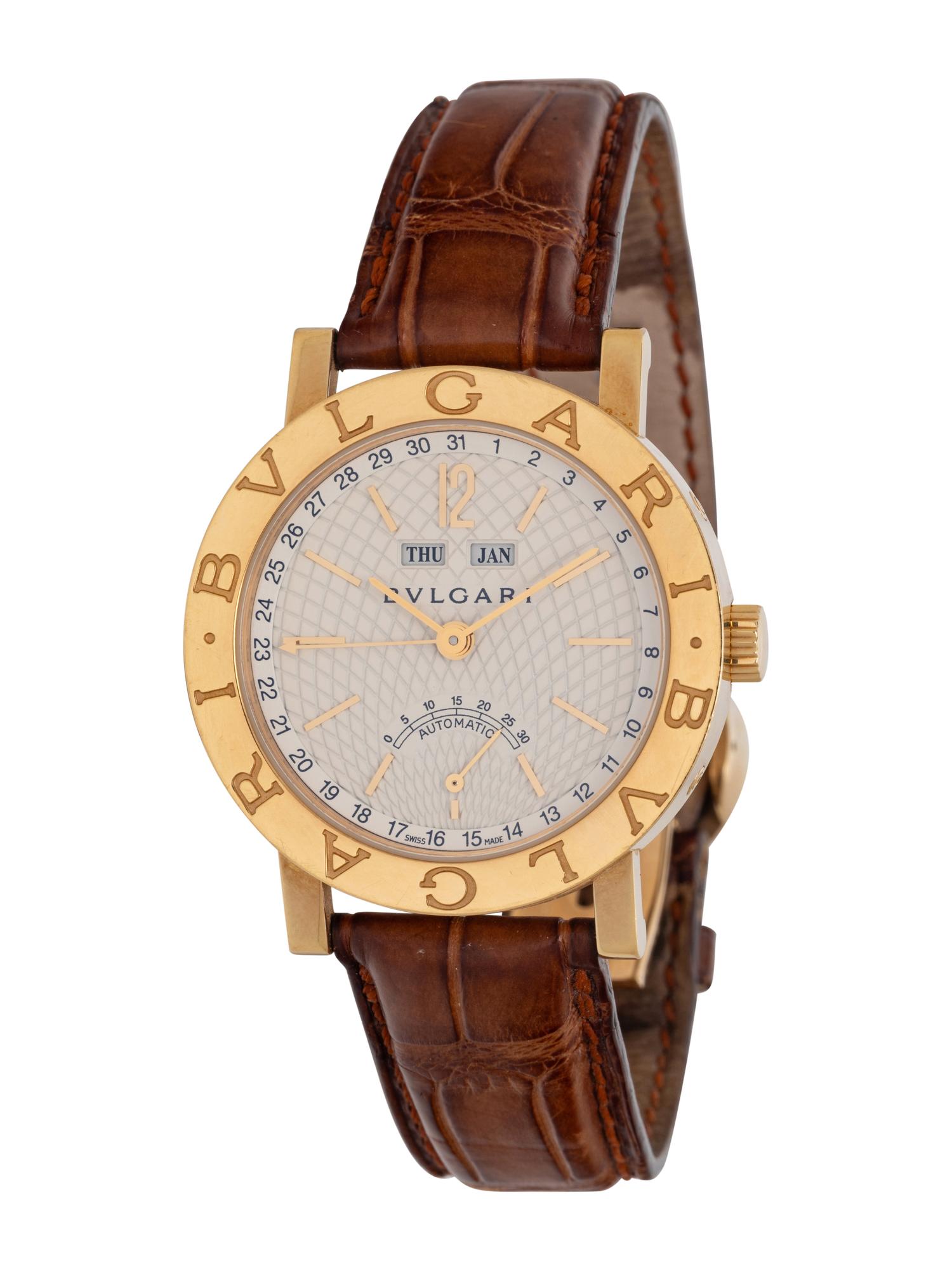 BULGARI, 18K YELLOW GOLD WATCH