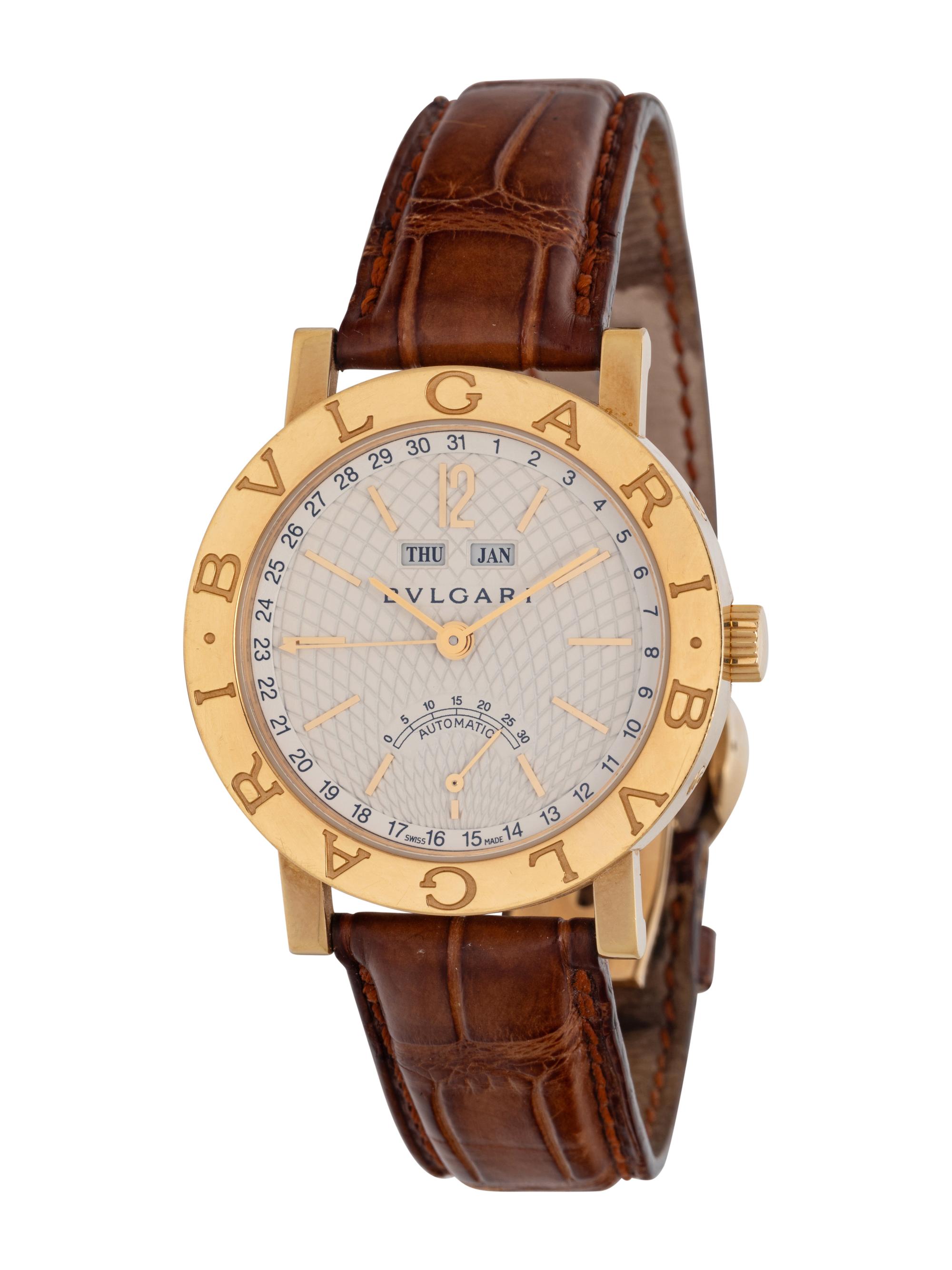 BULGARI, 18K YELLOW GOLD WATCH