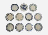 Dedham Pottery, Collection of Ten Dinner Plates