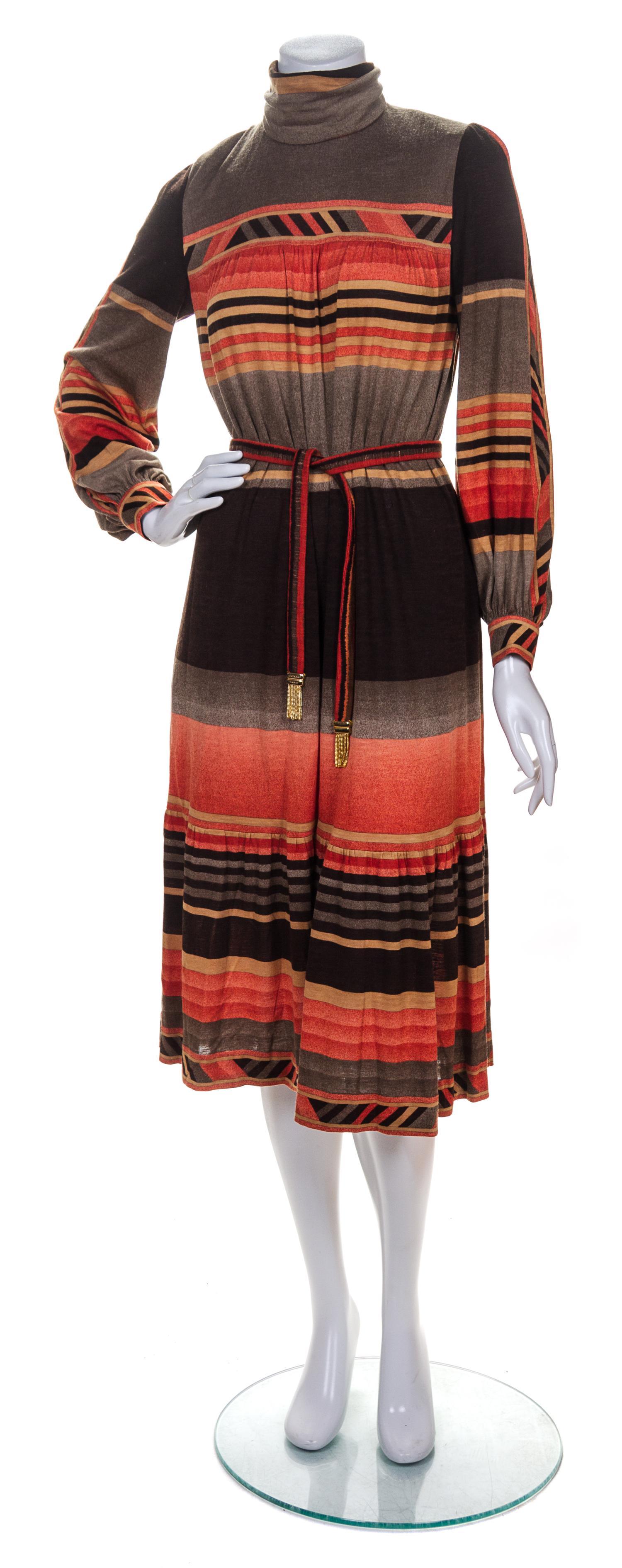 A Leonard Multicolor Turtleneck Dress,