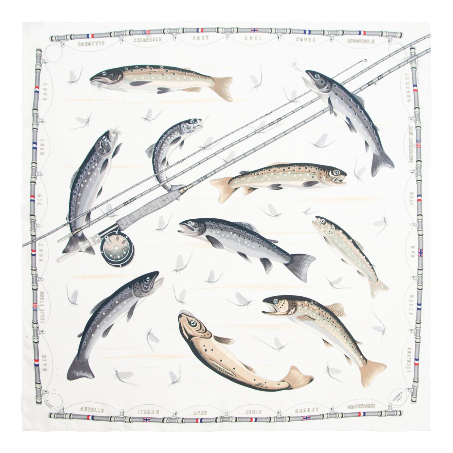 Three Hermès 90cm Silk Scarves