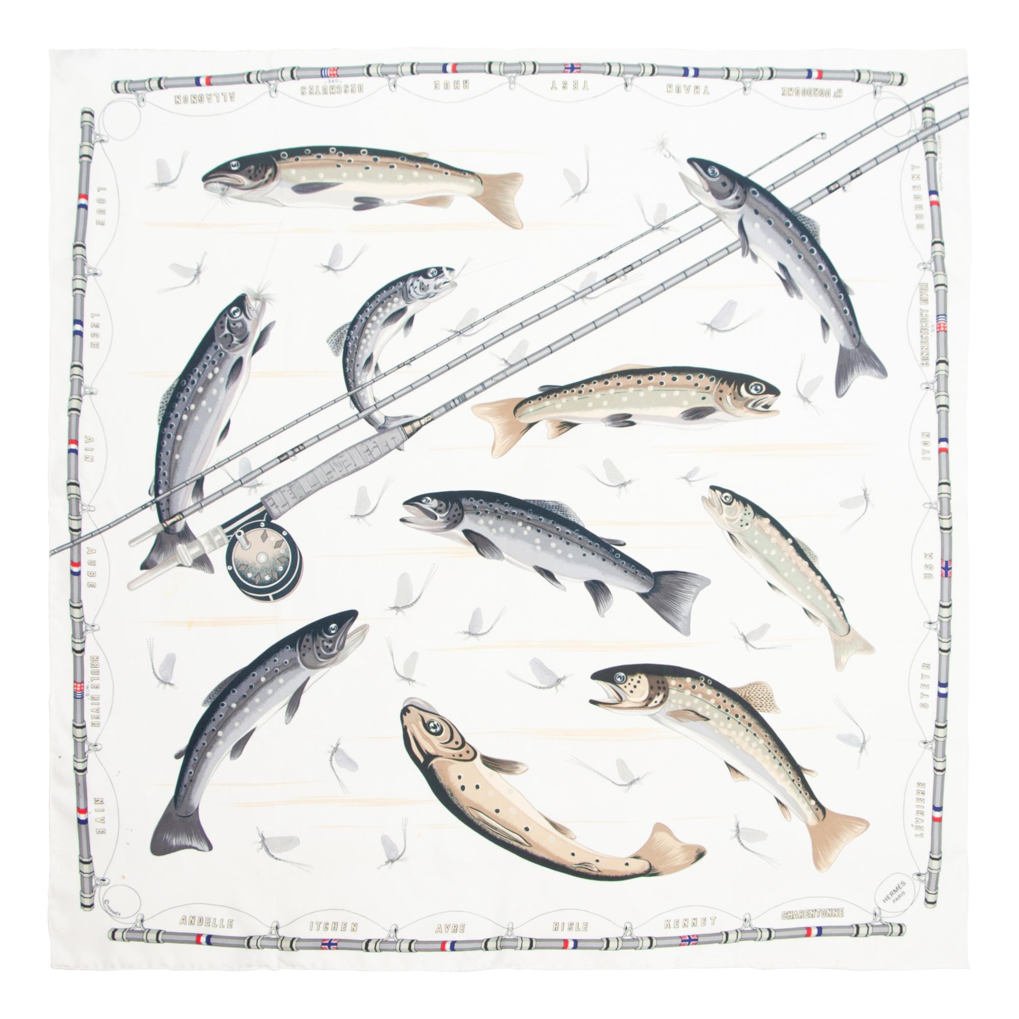 Three Hermès 90cm Silk Scarves