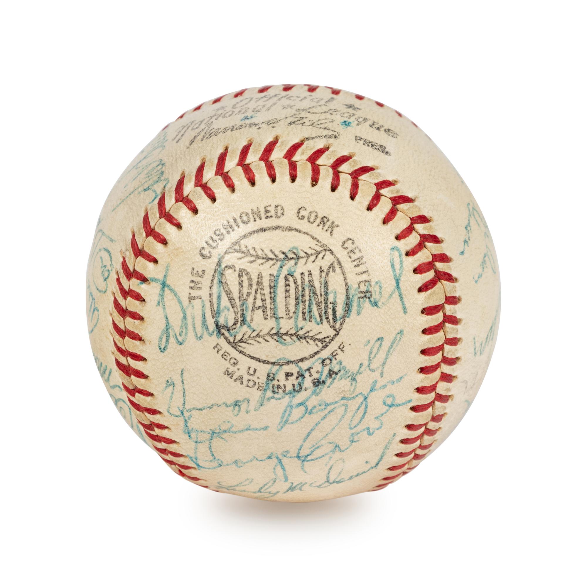 A 1959 St. Louis Cardinals Team Signed Autographed Baseball Including Early Bob Gibson Signature (Beckett Authentication Services BAS Certified),