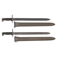 Lot of 2 U.S. Model 1905 Type IV (M1942) Bayonets with Scabbards