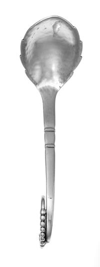 A Danish Silver Nut Spoon, Georg Jensen Silversmithy, Copenhagen, in the Ornamental pattern.