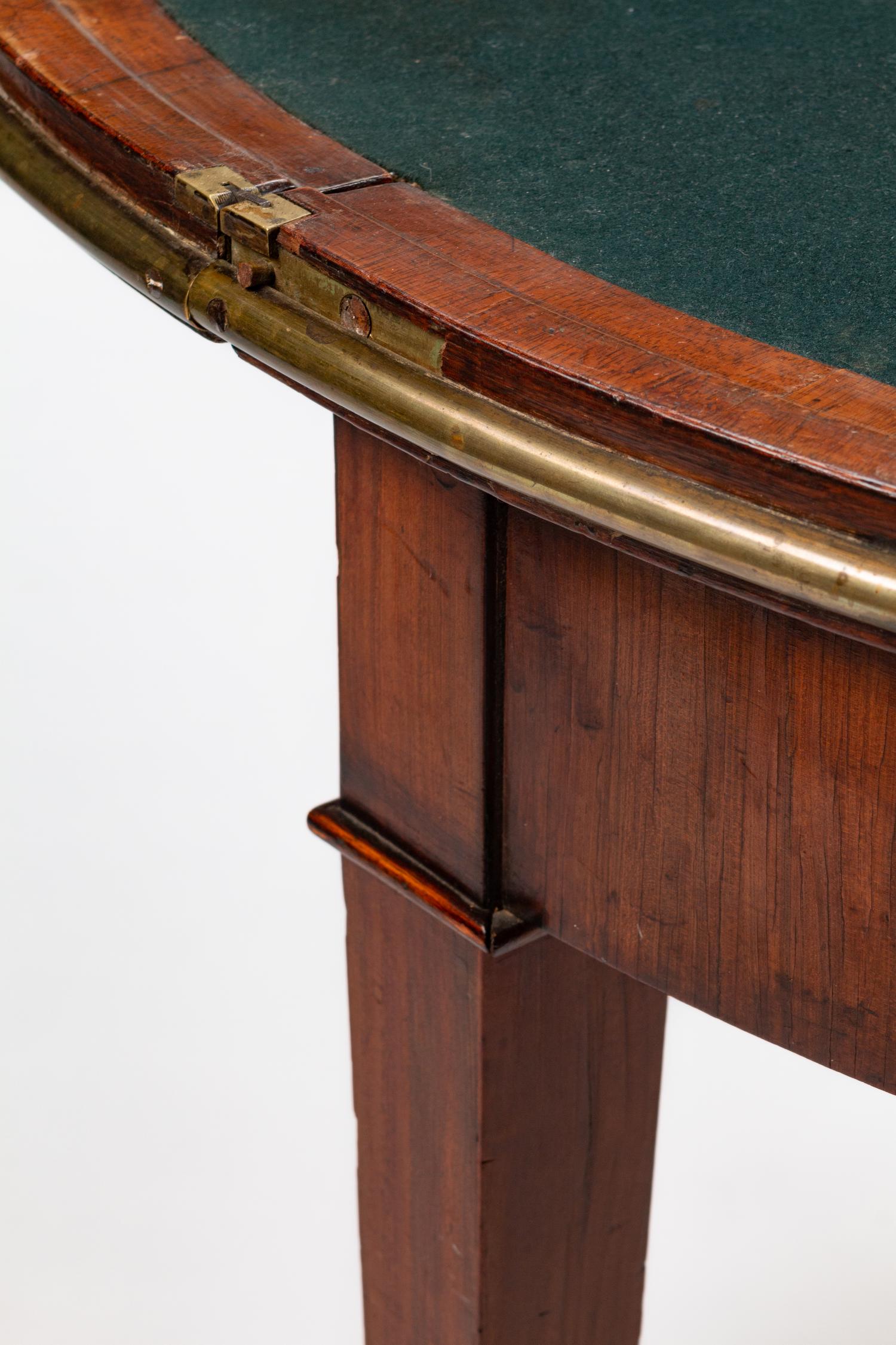 A Louis XVI Style Brass-Mounted Mahogany Games Table — 19TH CENTURY