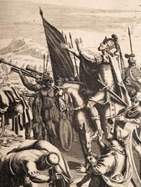 A group of five prints depicting religious scenery