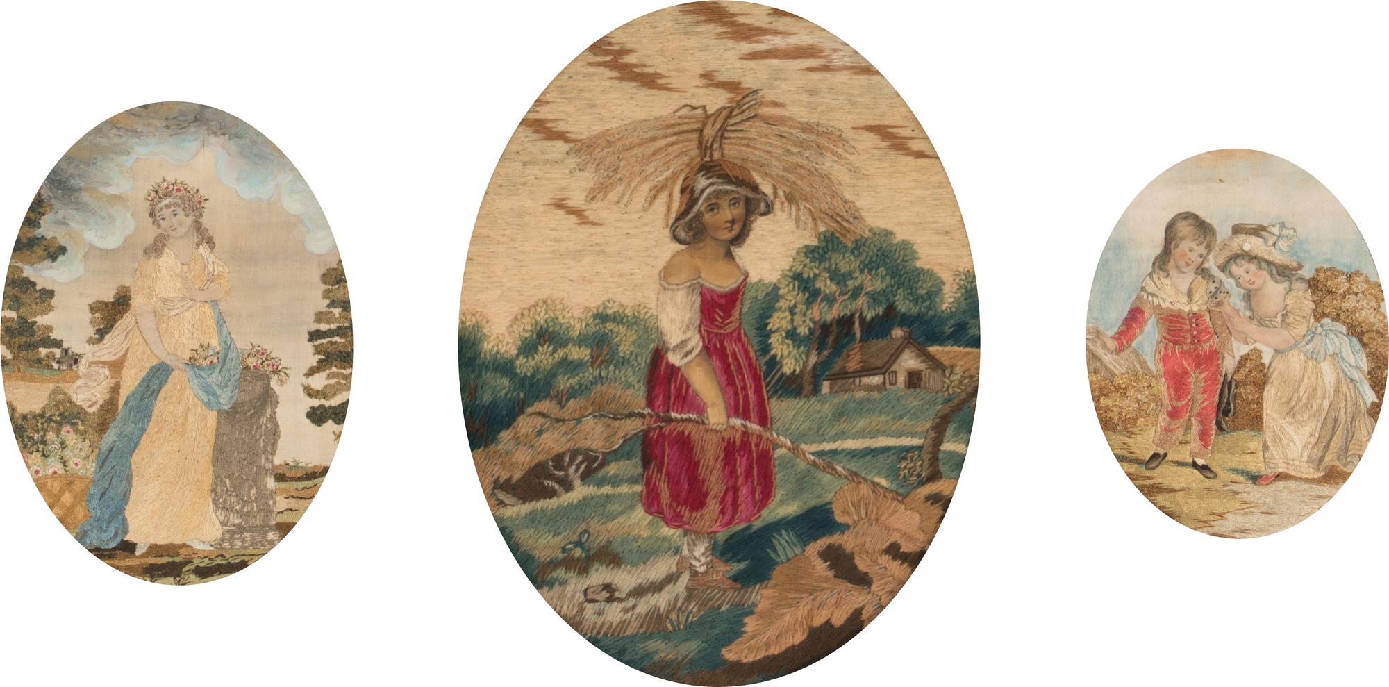 Three English Needlework Pictures