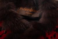 Yves Saint Laurent Leopard Print Fur Poncho, 1980-90s