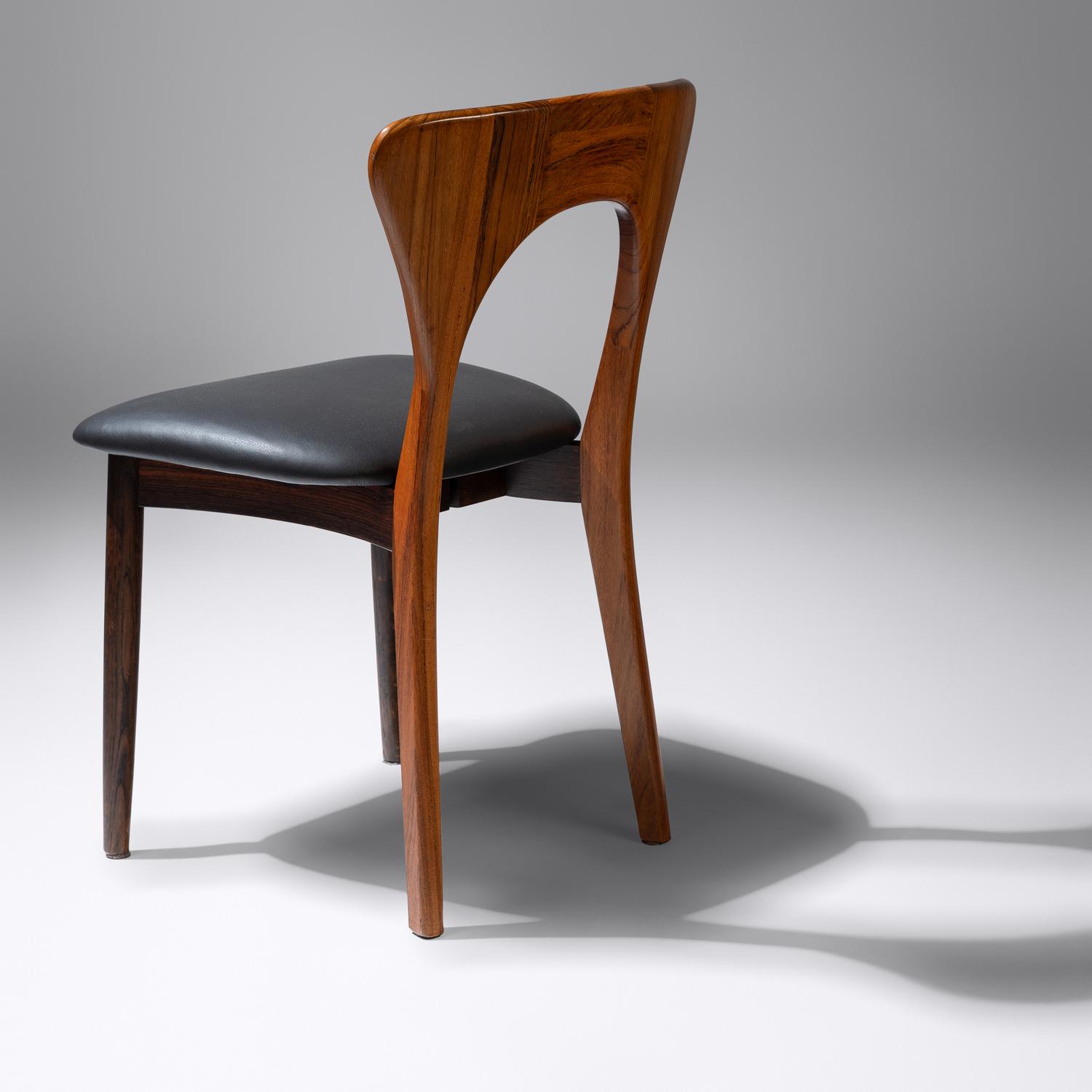 Peter dining chairs, set of six, 1958 Koefoeds Hornslet, Denmark