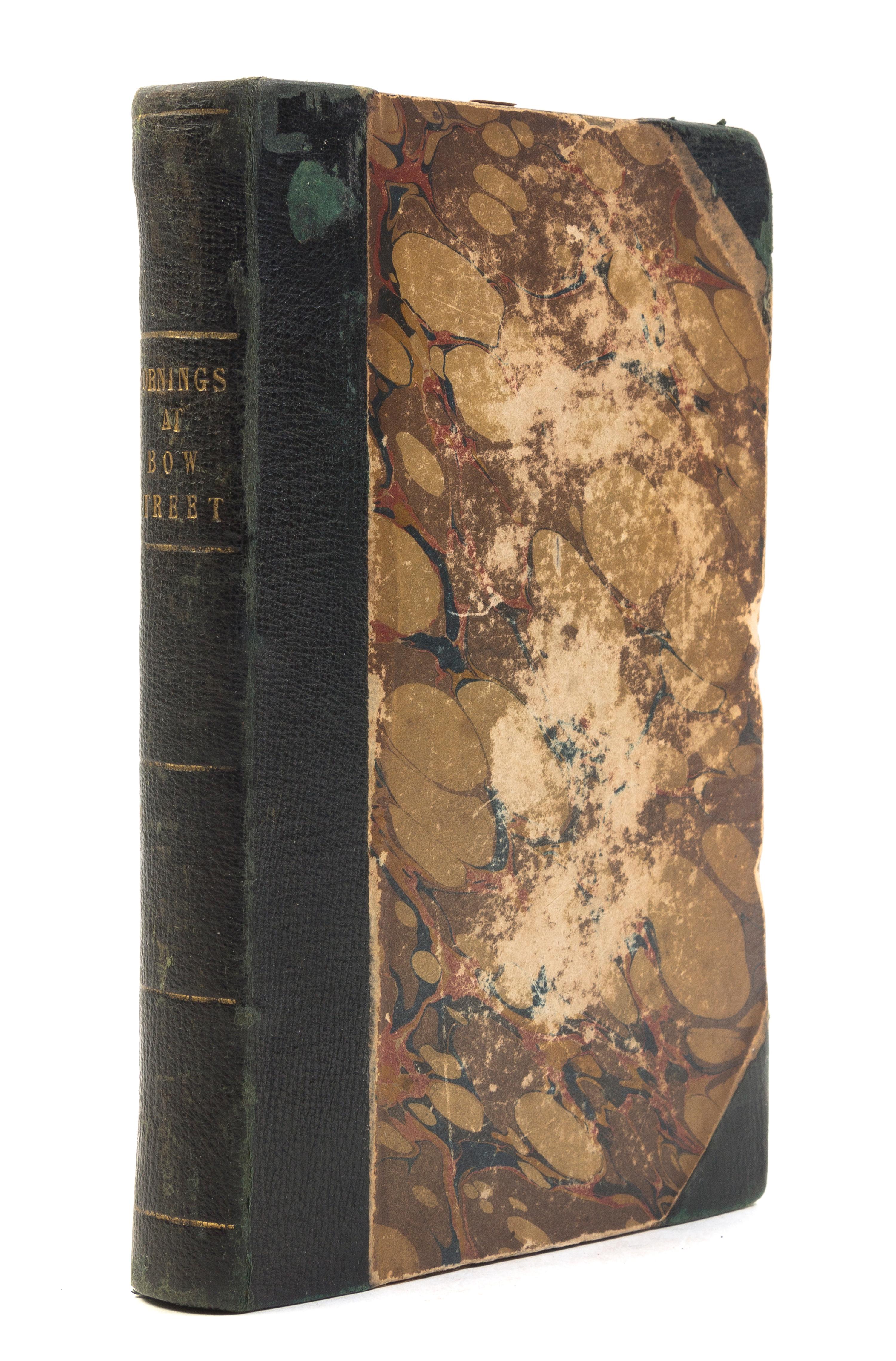(CRUIKSHANK, GEORGE) WIGHT, JOHN. Mornings at Bow Street. London, 1824. With 21 illustrations by Cruikshank.