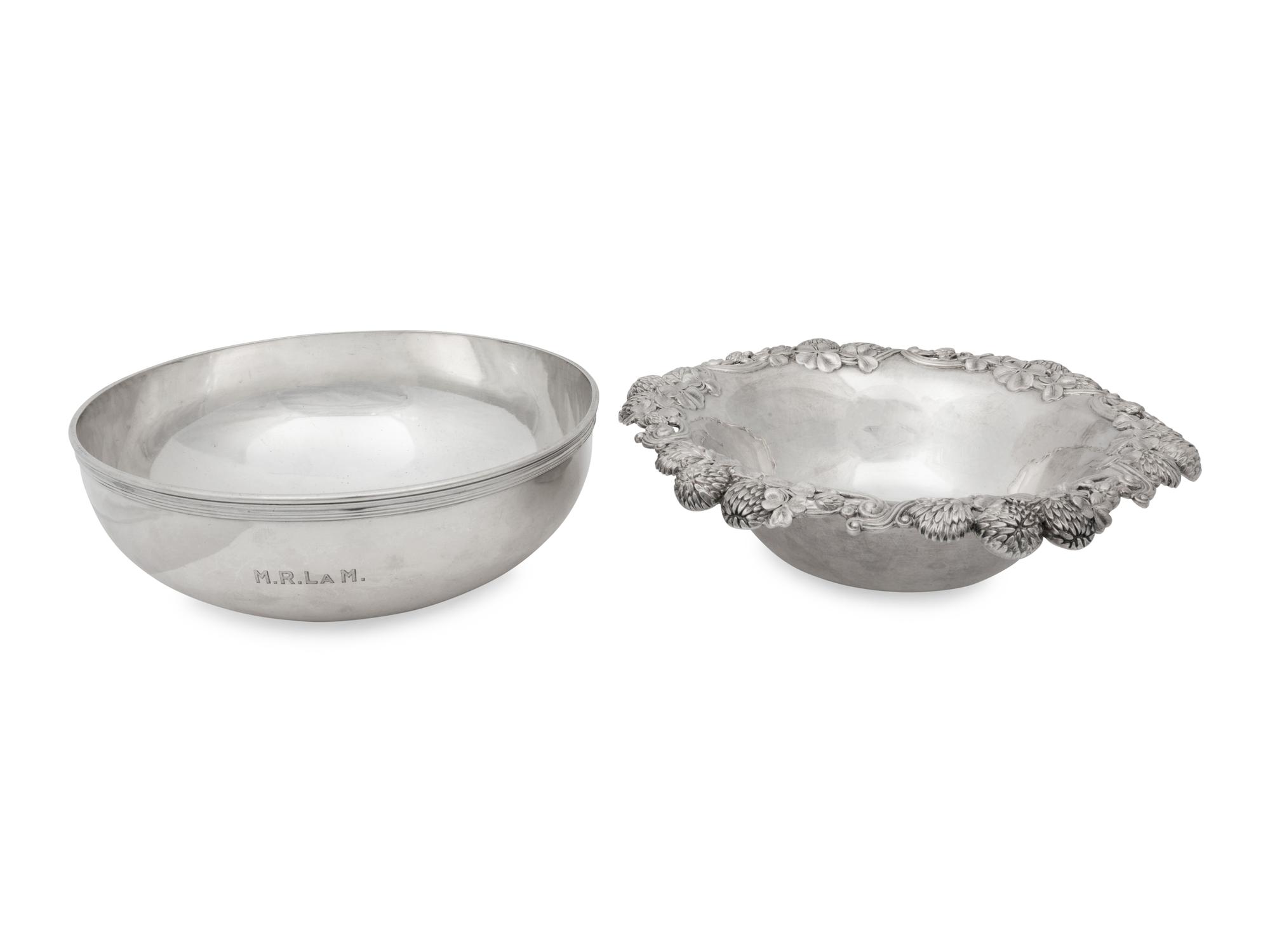 Two Tiffany and Co. Silver Bowls