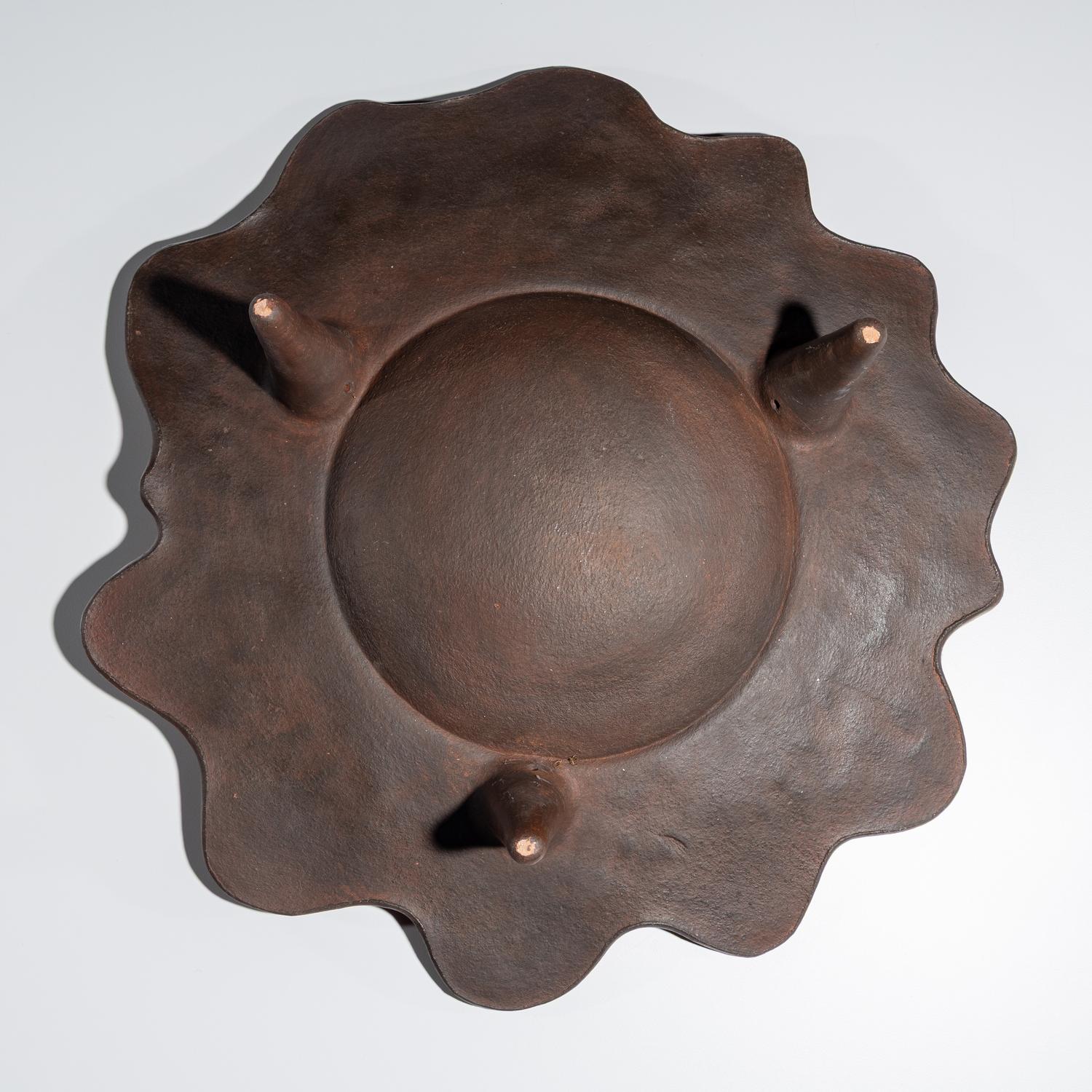 Pottery Plate, with "Embers"