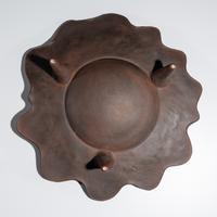 Pottery Plate, with "Embers"