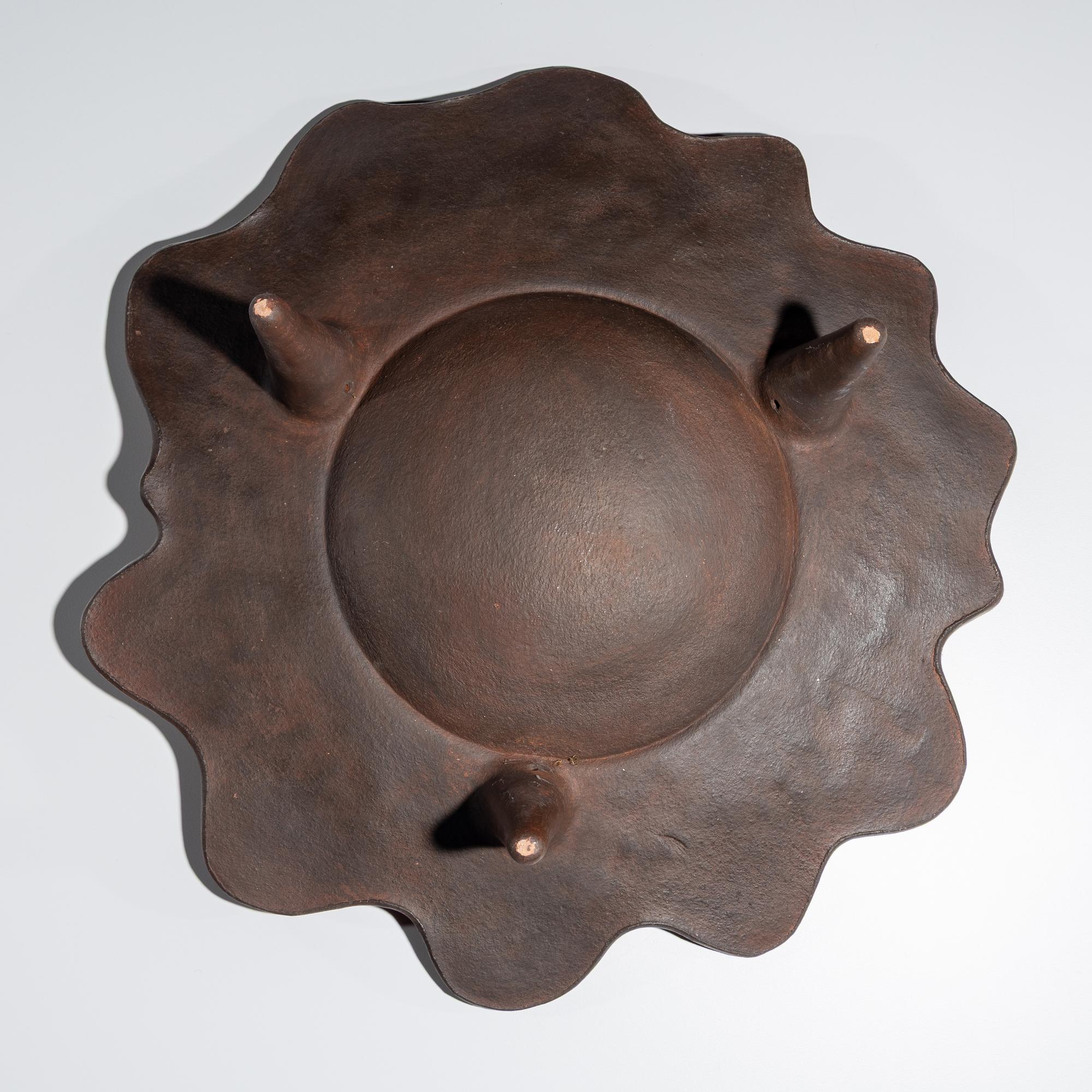 Pottery Plate, with "Embers"
