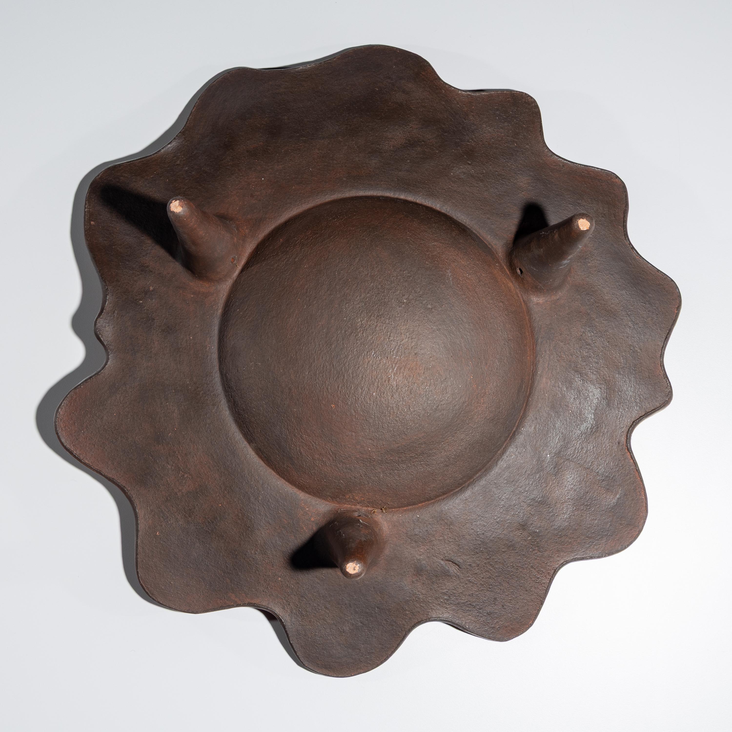 Pottery Plate, with "Embers"