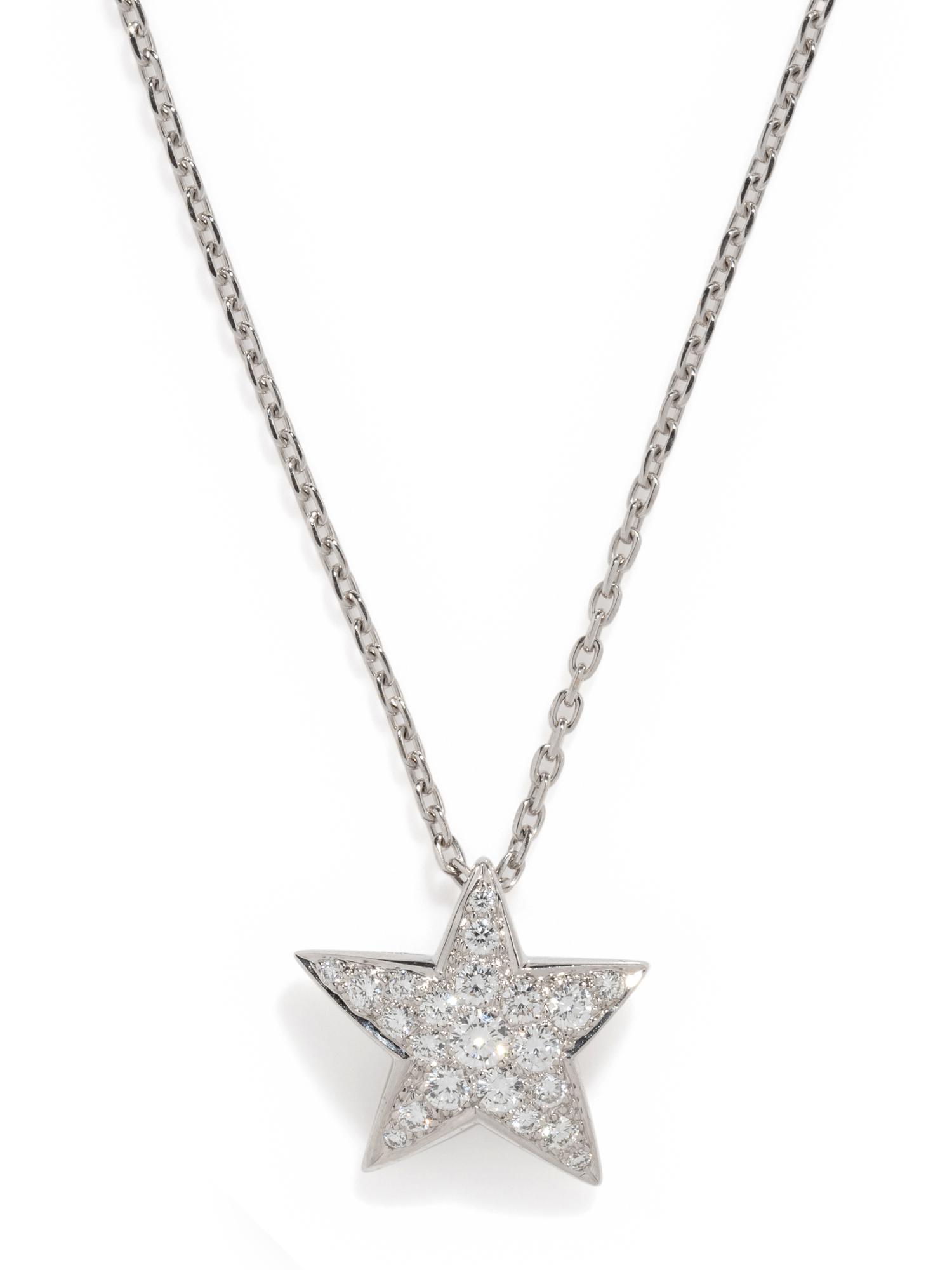 CHANEL, WHITE GOLD AND DIAMOND 'COMÈTE GÈODE' NECKLACE