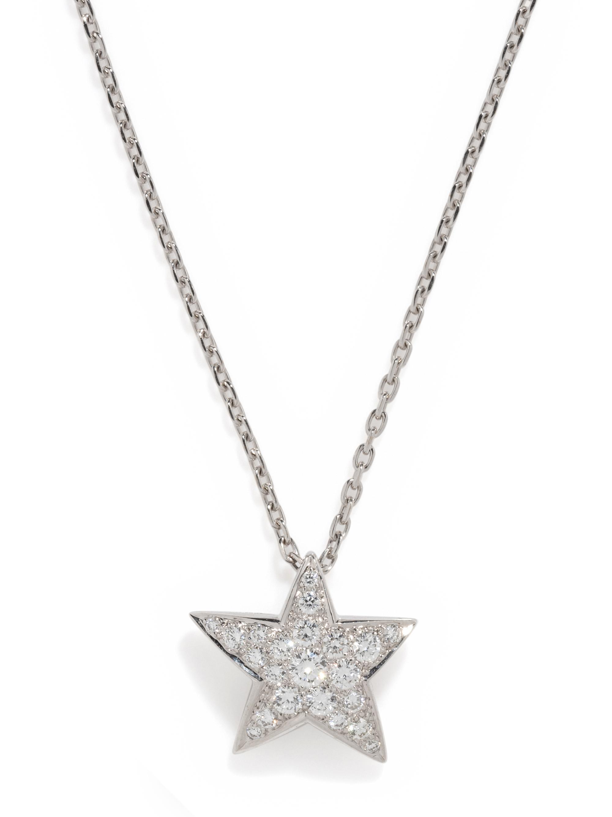 CHANEL, WHITE GOLD AND DIAMOND 'COMÈTE GÈODE' NECKLACE