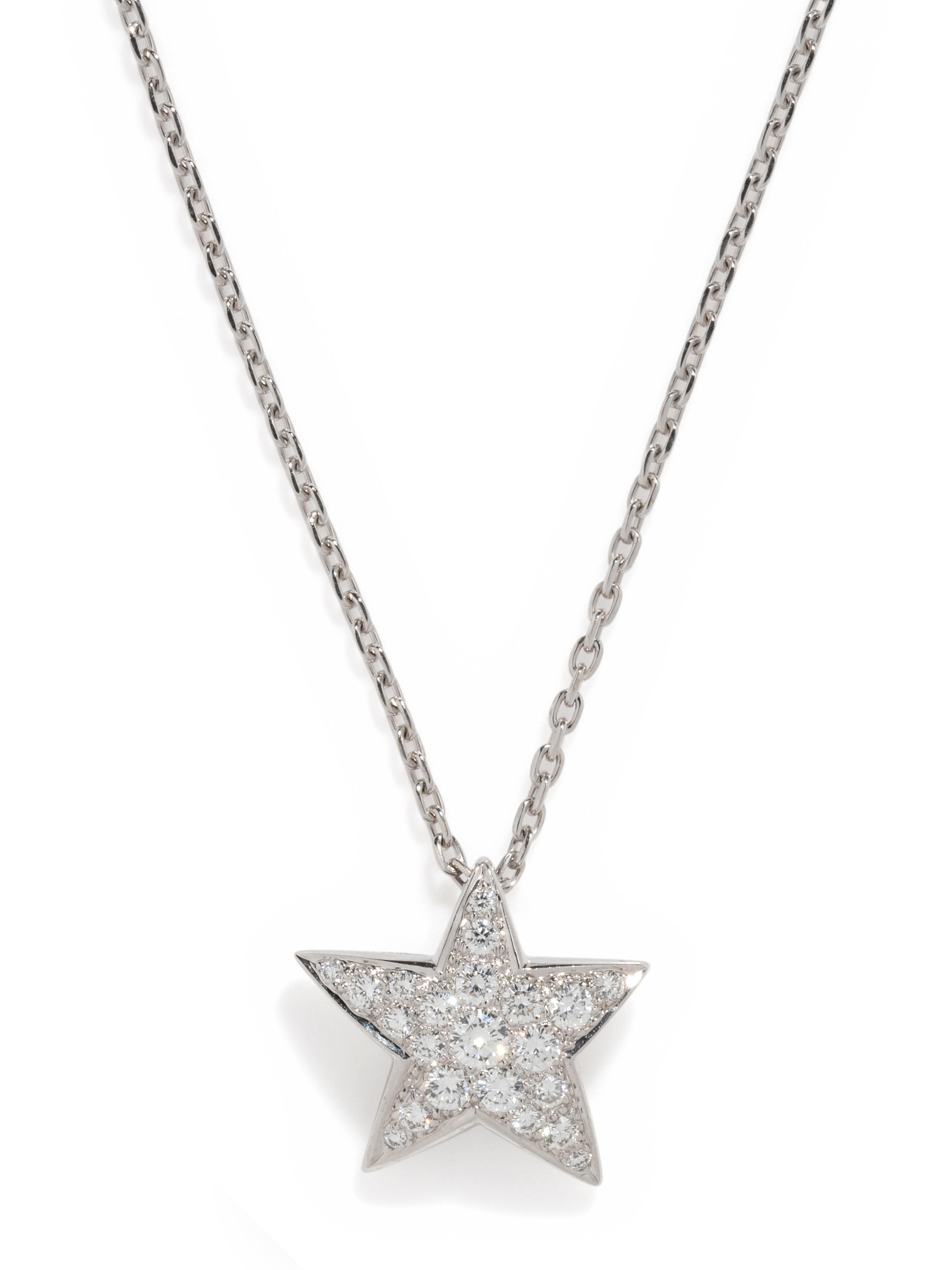 CHANEL, WHITE GOLD AND DIAMOND 'COMÈTE GÈODE' NECKLACE