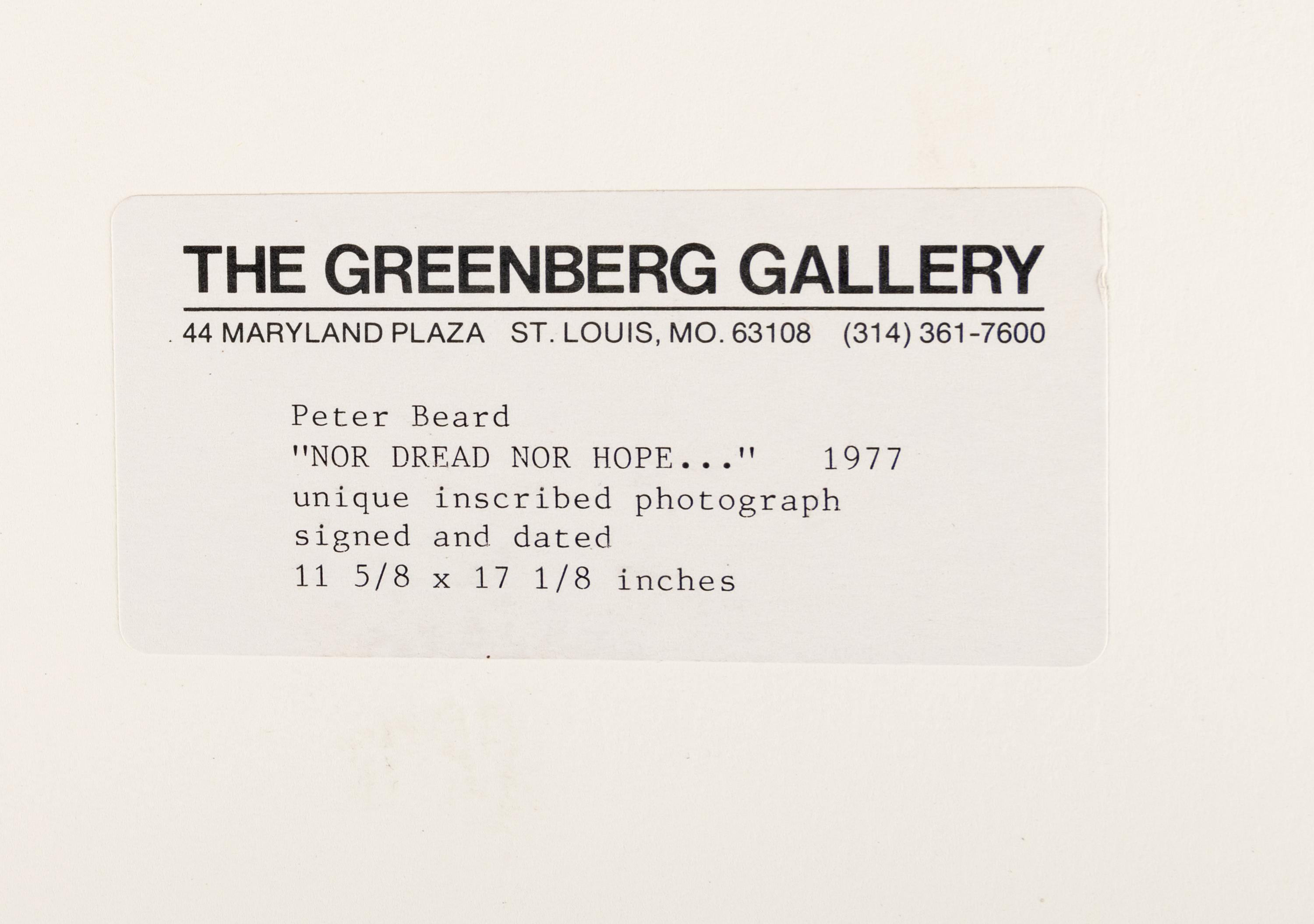 Nor Dread, Nor Hope Attend (from The End of the Game ), 1977
