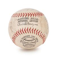 A Vintage 1970 New York Mets Team Signed Autograph Baseball Including Nolan Ryan and Tom Seaver (PSA Authentic)