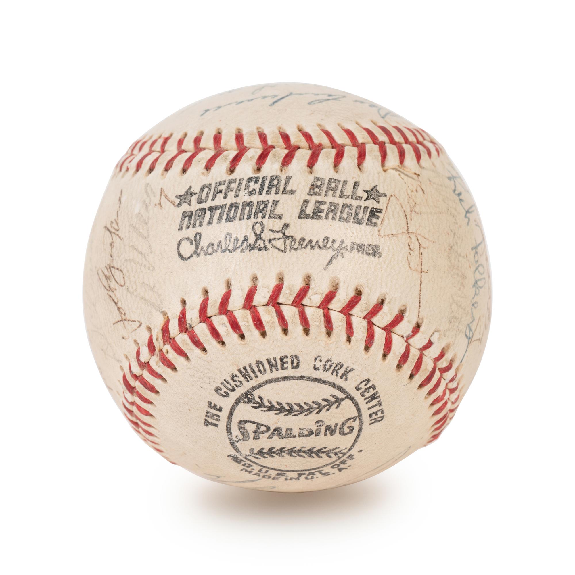A Vintage 1970 New York Mets Team Signed Autograph Baseball Including Nolan Ryan and Tom Seaver (PSA Authentic)