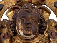 An Italian Painted and Parcel Gilt Plaque