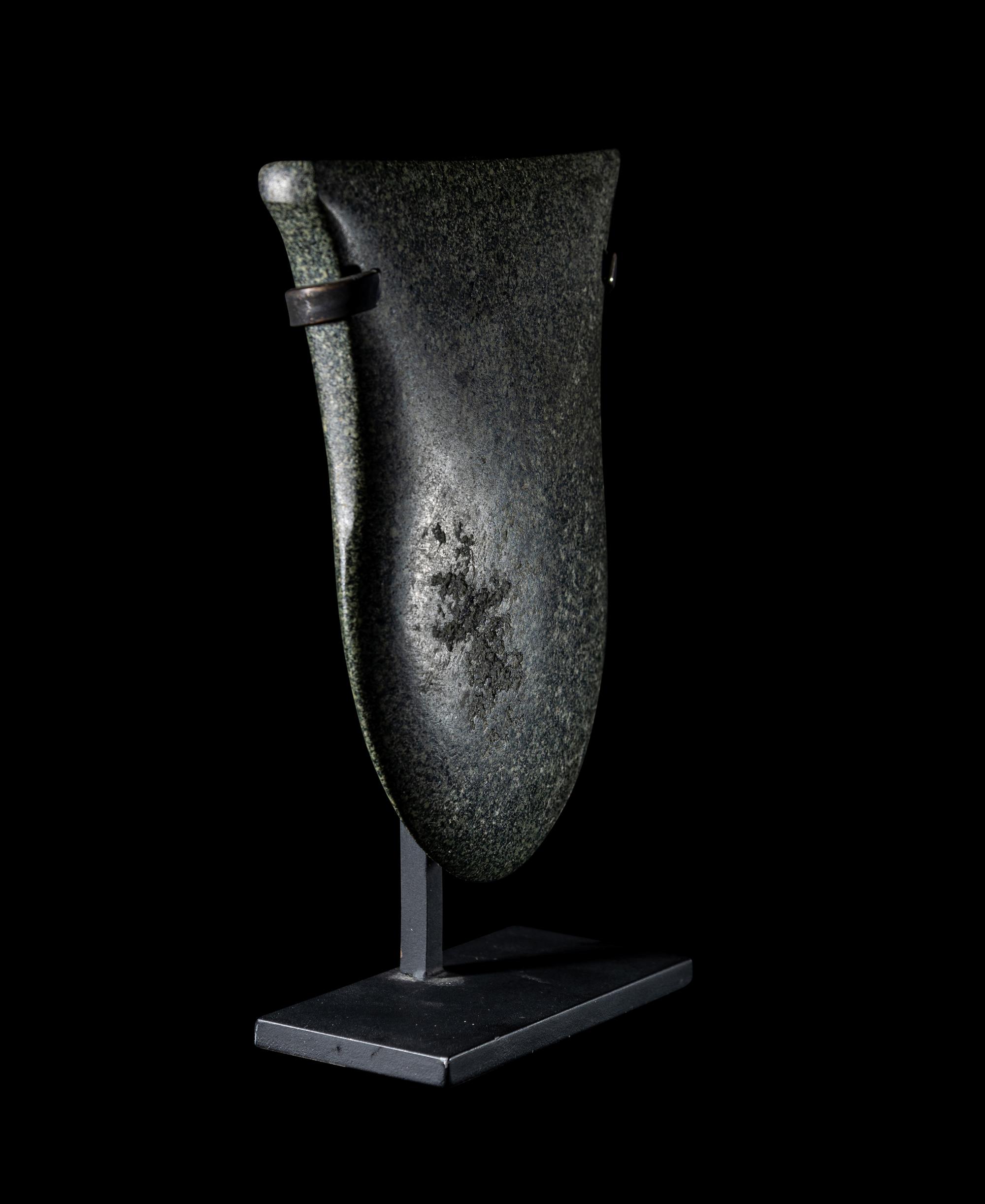 A Valdivian Green Stone Votive Axe