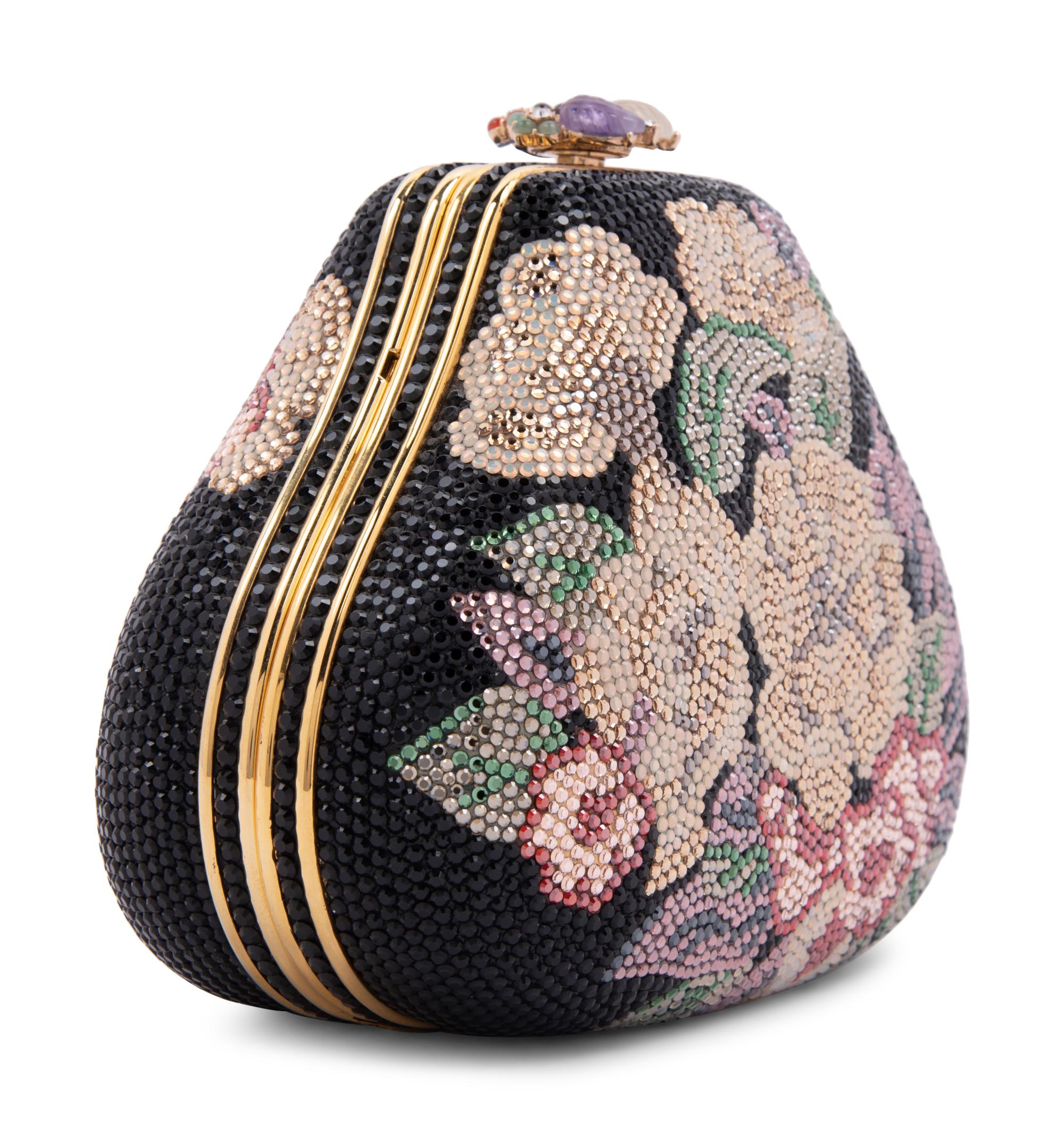 Judith Leiber Padded Floral Motif Minaudière