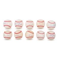 A Collection of 1969 Chicago Cubs Single Signed Autograph Baseballs