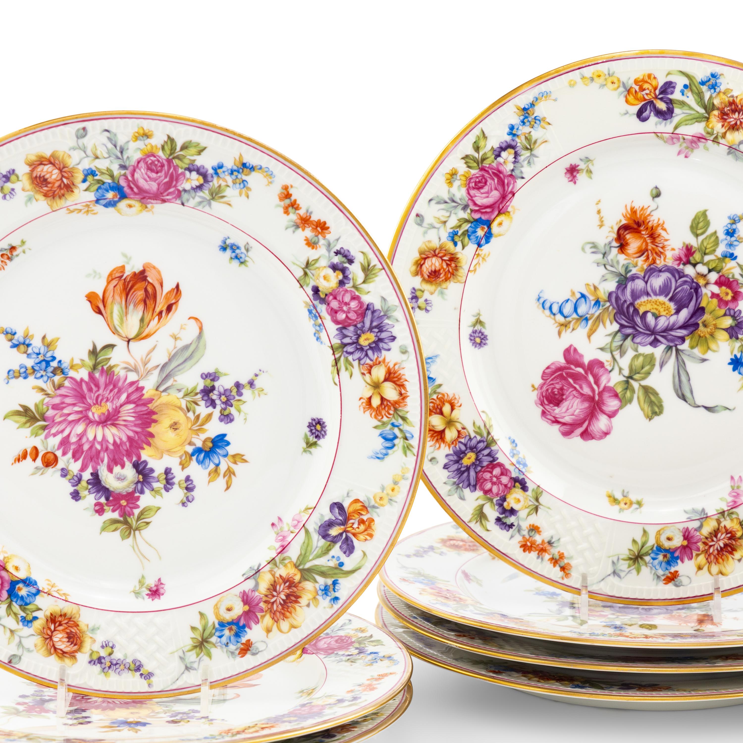 A Set of Ten Czech Porcelain Plates
