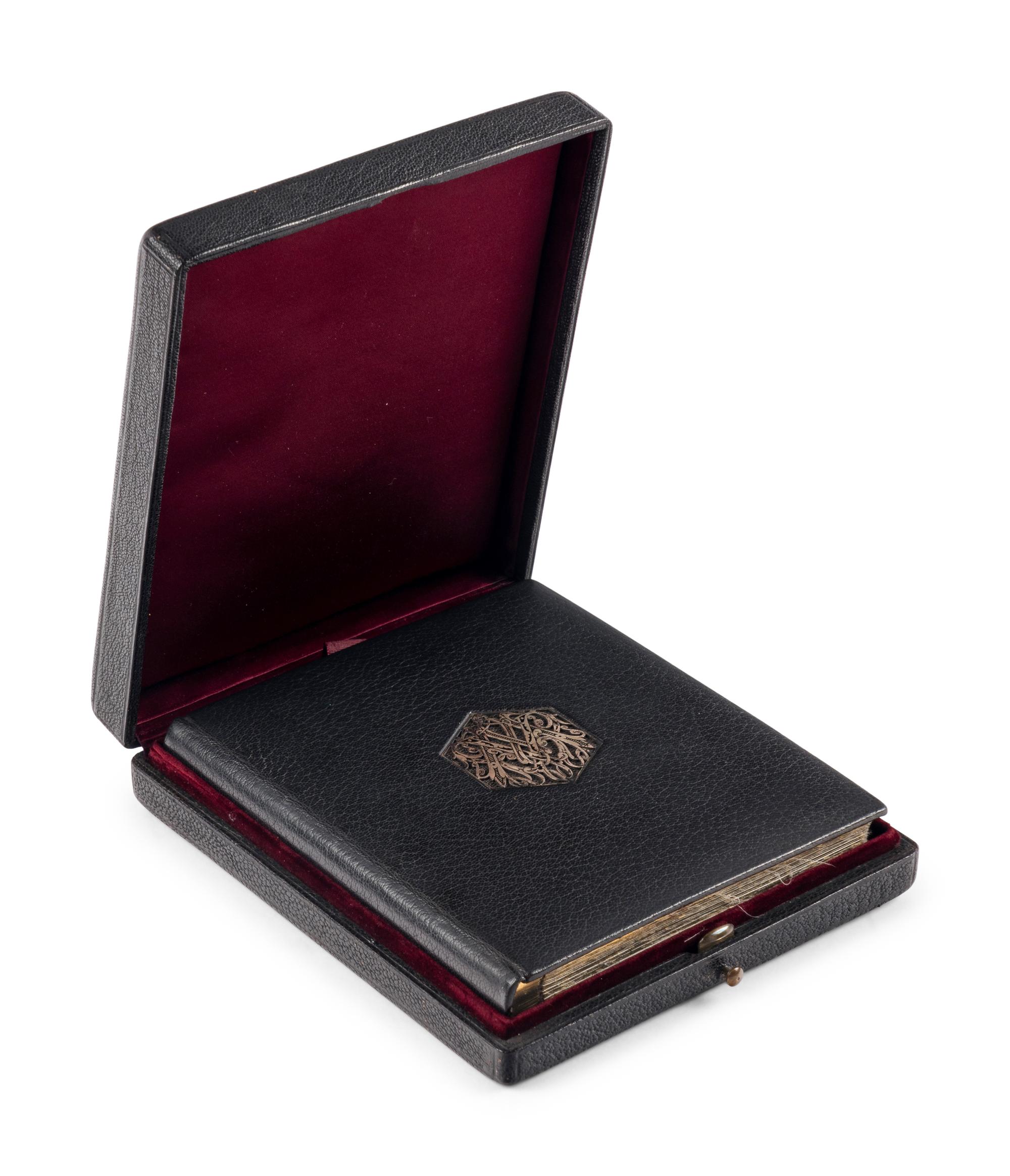 WOVEN PRAYERBOOK FROM THE WORLD’S FAIR IN PARIS R.P.J. Hervier, designer, J. A. Henry, fabricator, A. Roux, editor Livre de Prières tissé d’après les enluminures des manuscrits du XIVe au XVIe siècle [Book of Prayers woven after illuminations in manuscripts of the fourteenth and fifteenth century], in Latin and French, illustrated book woven in silk [Lyons, dated 8 September 1887]
