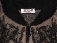 Brunello Cucinelli, Embellished Chiffon Bomber Jacket