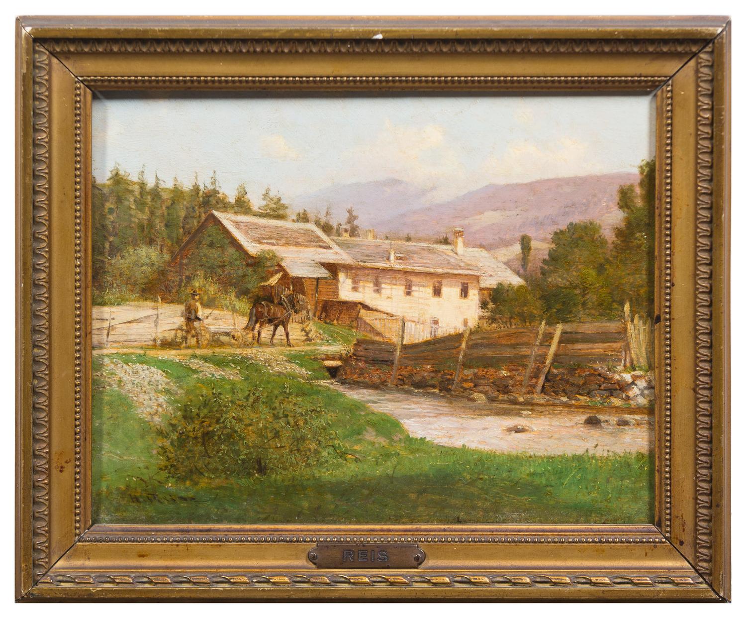 H. Reis, (19th Century), Down by the Mill