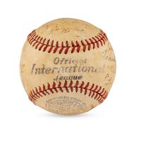 A 1941 Montreal Royals Team Signed Autograph Baseball