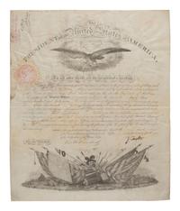 TAYLOR, ZACHARY (1784-1850). Partly-printed military commission for Gustavus De Russy, signed ("Z. Taylor") as President. Washington, DC, 20 March 1850.