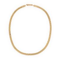 Yellow Gold Herringbone Necklace