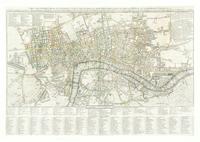 (LONDON) CARY, JOHN. Cary's New Pocket Plan of London... London, 1793. Engraving with hand-coloring of plan of London.