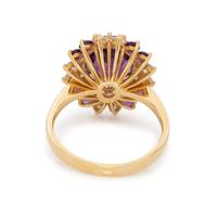 AMETHYST AND DIAMOND RING