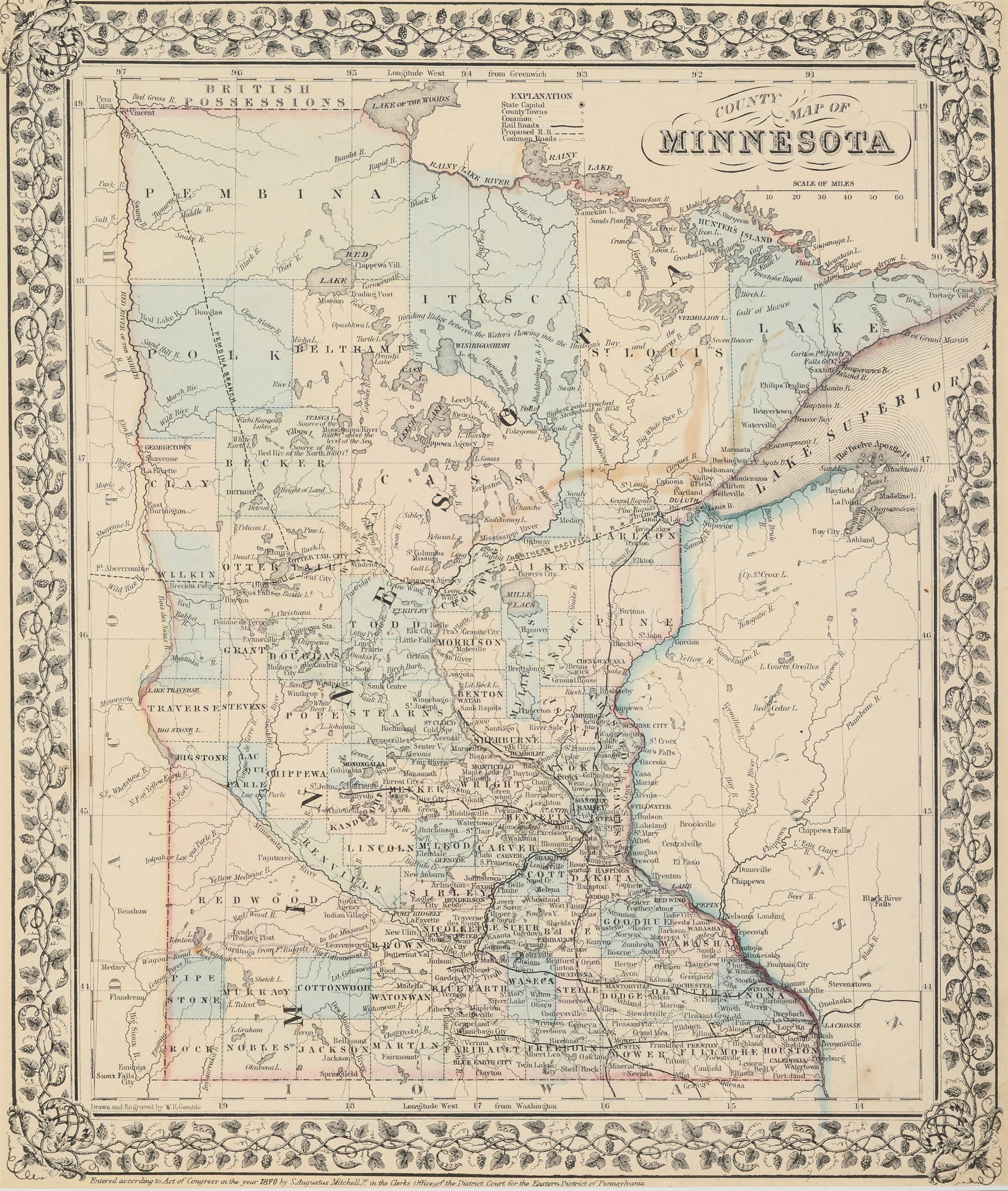 A Group of 11 19th and 20th century maps, comprising: