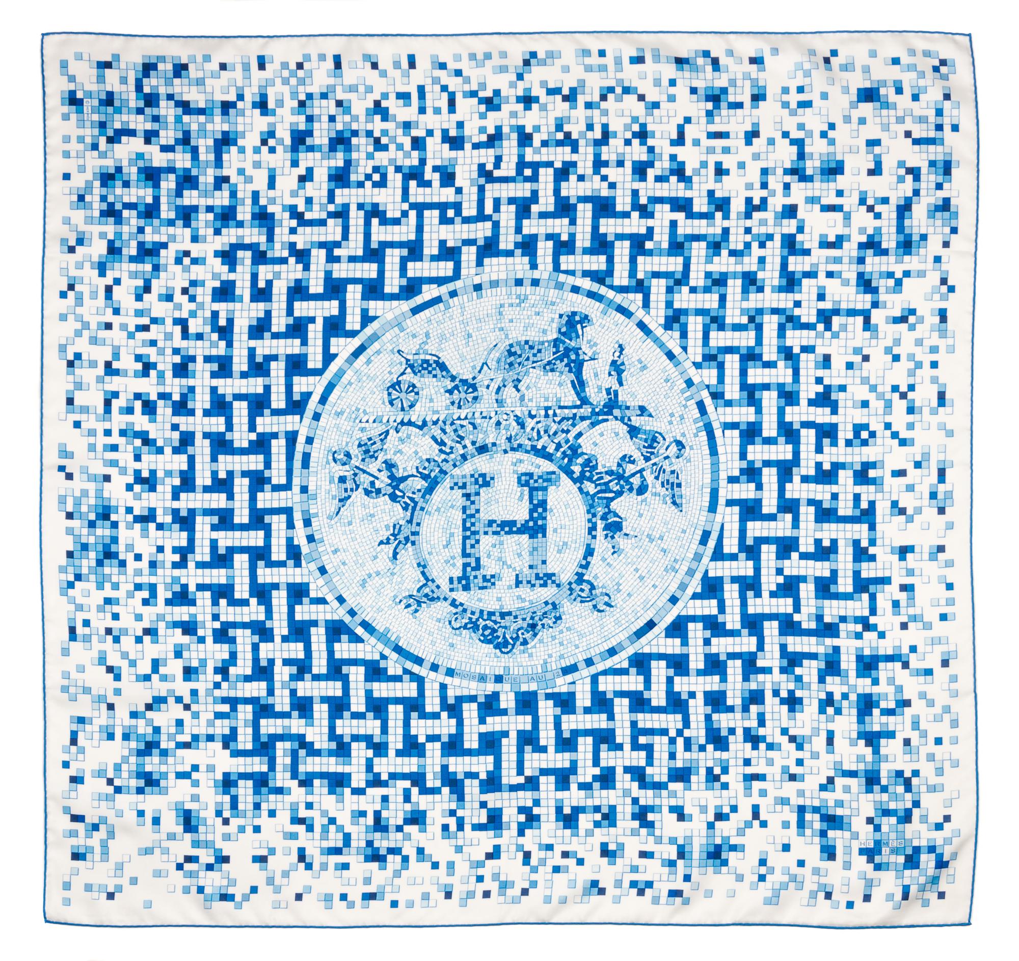 An Hermes 90cm Silk Scarf, 36"x36".