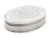 A Rare Early American Silver Snuff Box