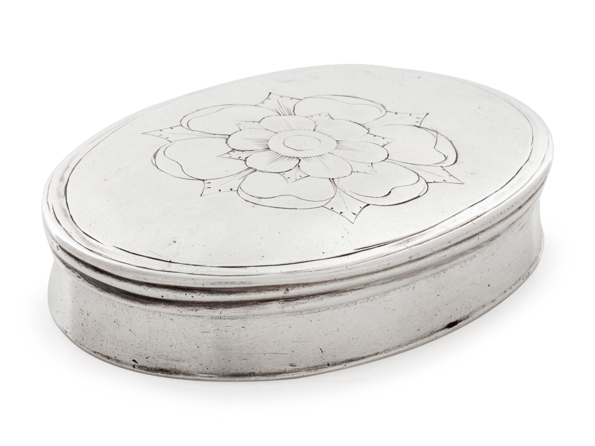 A Rare Early American Silver Snuff Box